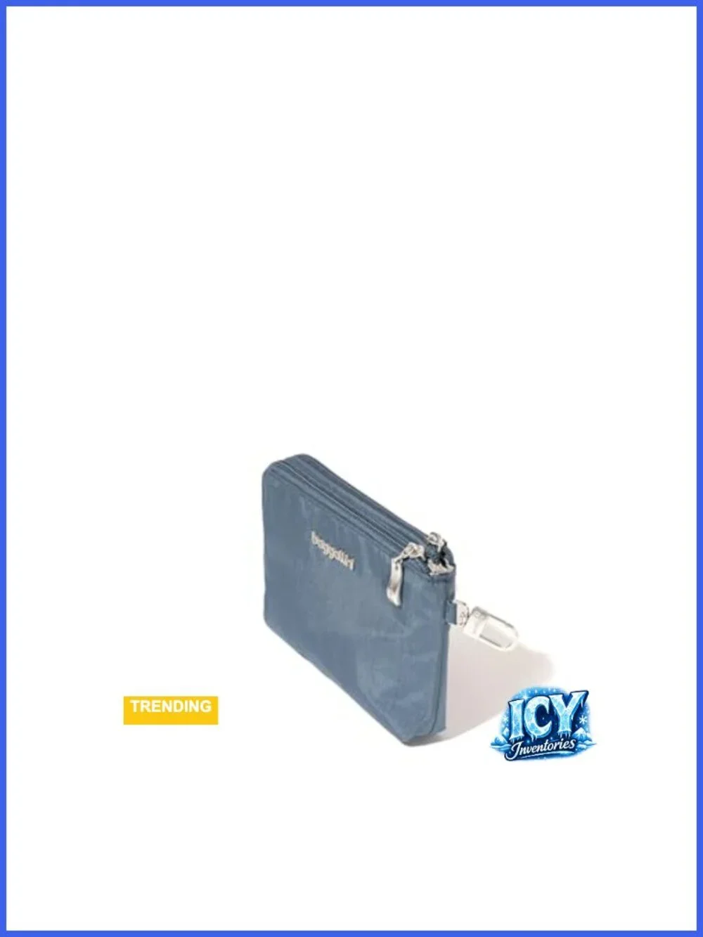 RFID Travel Wristlet Wallet with Detachable Clip, Lightweight